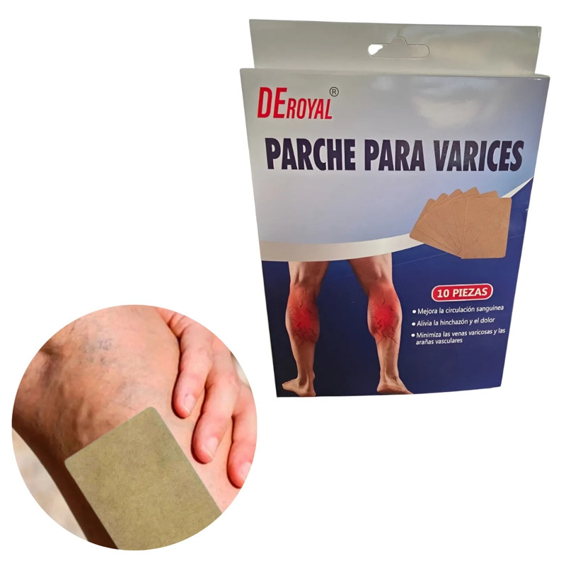 PACK 20 PARCHES ALIVIO VARICES CIRCULACION E HINCHAZON - 1
