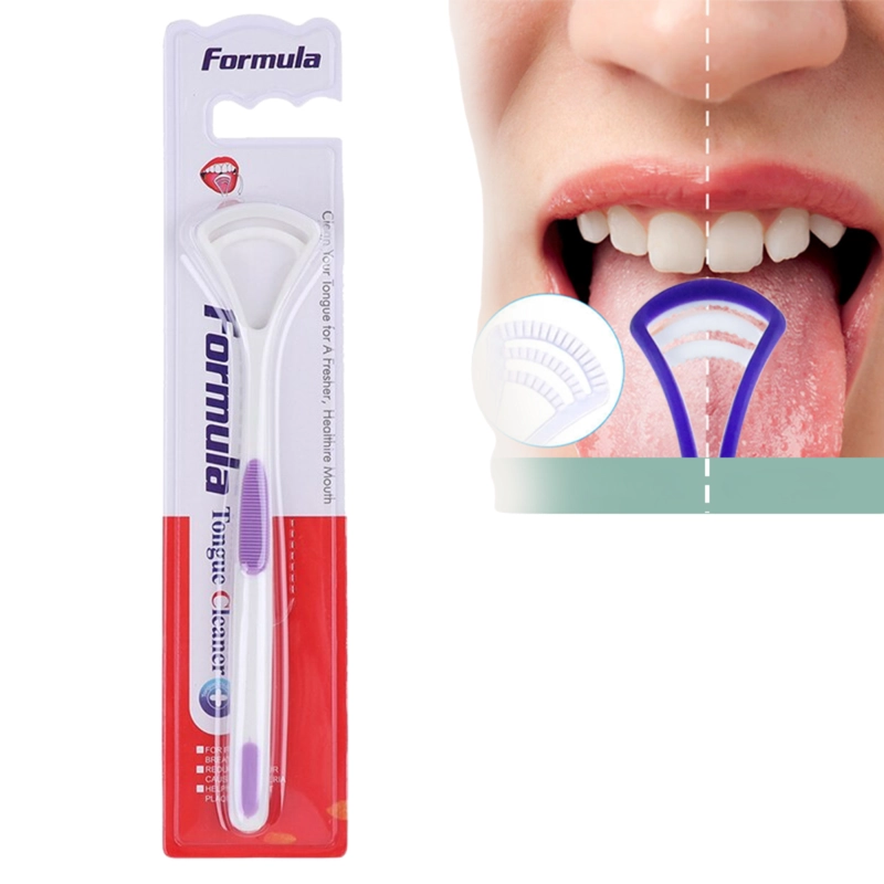 PACK 2 LIMPIADOR RASPADOR DE LENGUA HIGIENE BUCAL - 1