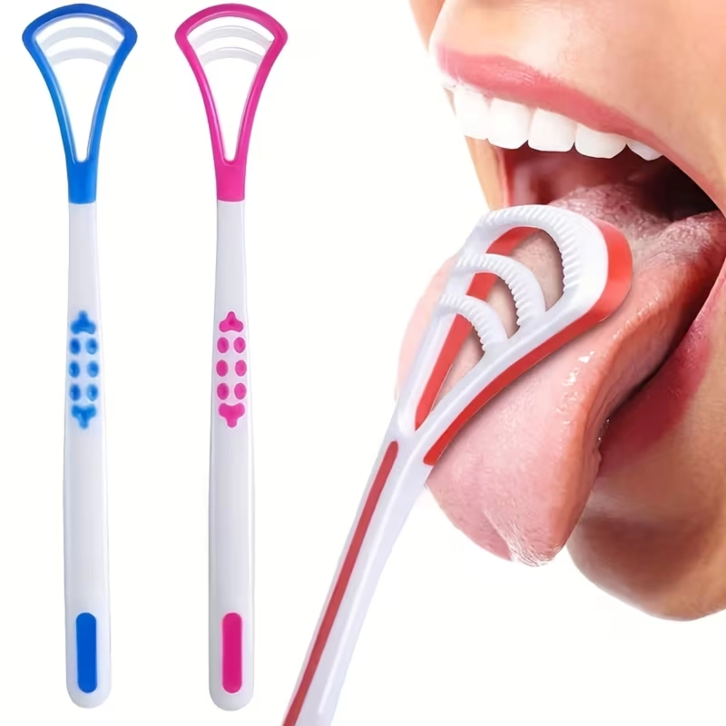 LIMPIADOR RASPADOR DE LENGUA HIGIENE BUCAL ALIENTO FRESCO - 2