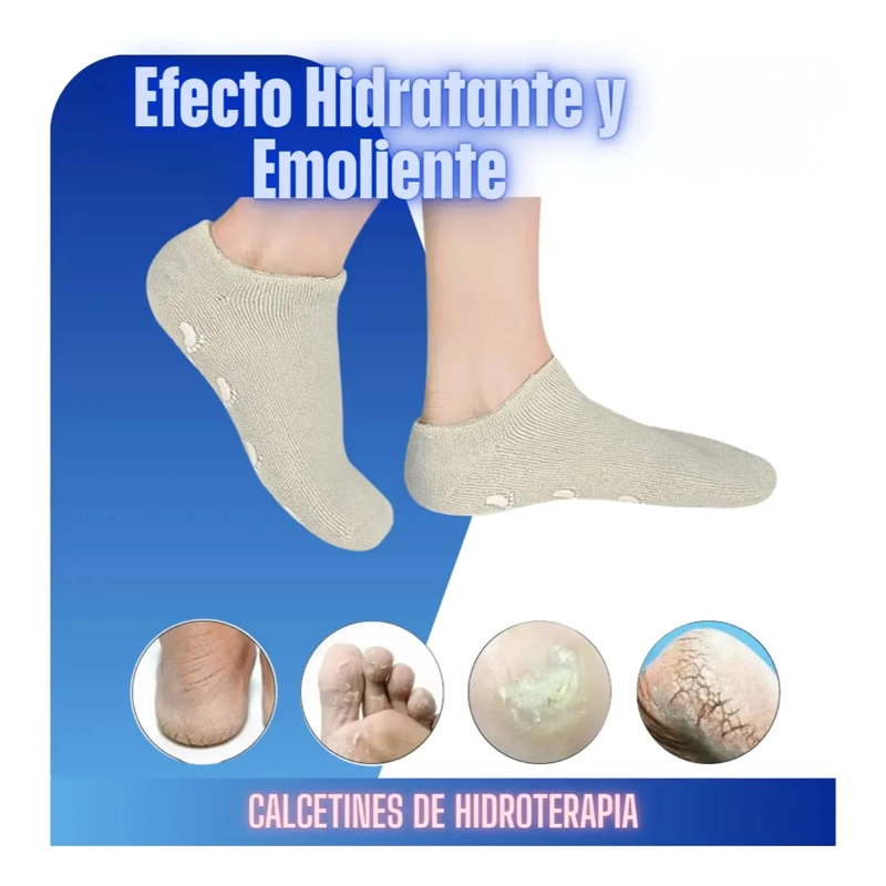 PAR CALCETINES MEDIAS DE GEL HUMECTANTE ANTIRROZADURAS - 2