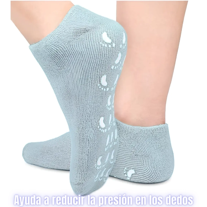 PAR CALCETINES MEDIAS DE GEL HUMECTANTE ANTIRROZADURAS - 3
