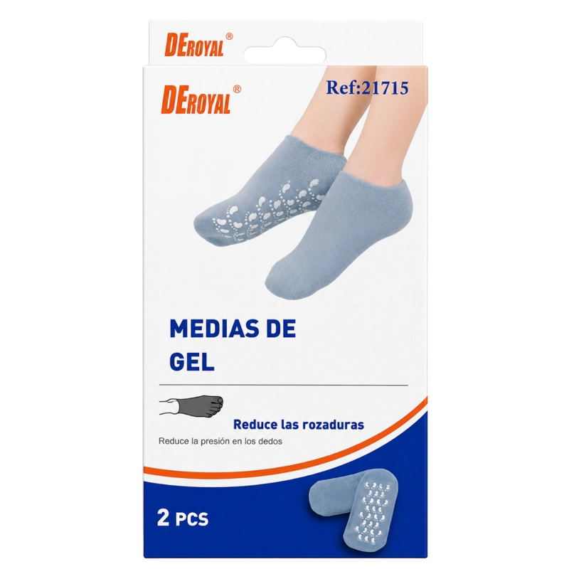 PAR CALCETINES MEDIAS DE GEL HUMECTANTE ANTIRROZADURAS - 7