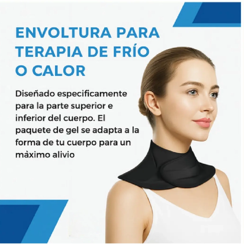 COMPRESA GEL CUELLO CERVICAL ALIVIO DOLOR FRIO CALOR - 5