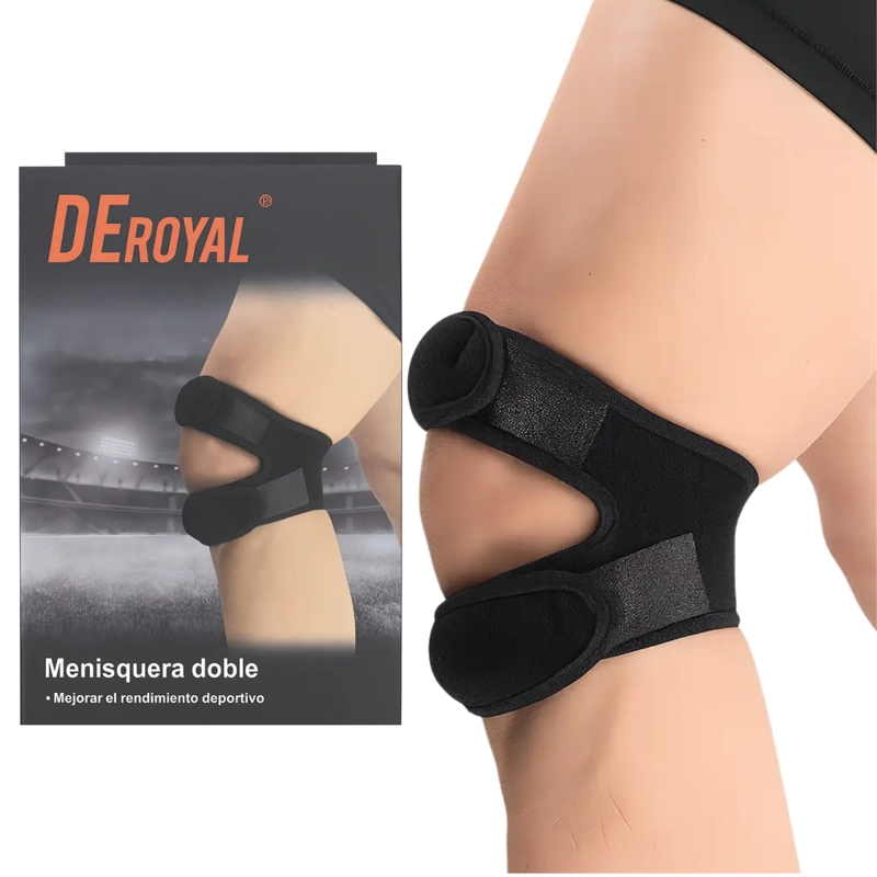 MENISQUERA DOBLE BANDA PATELAR SOPORTE RODILLA - 1