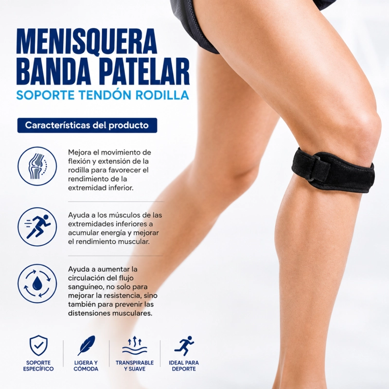MENISQUERA BANDA PATELAR SOPORTE TENDON RODILLA - 2