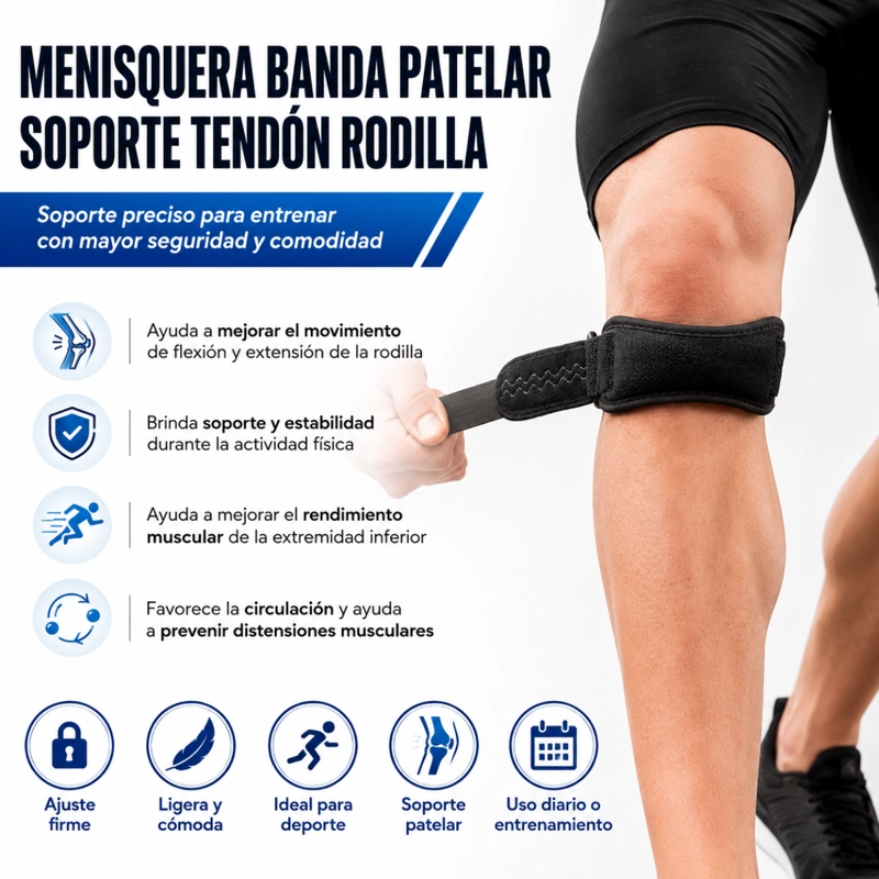 MENISQUERA BANDA PATELAR SOPORTE TENDON RODILLA - 5