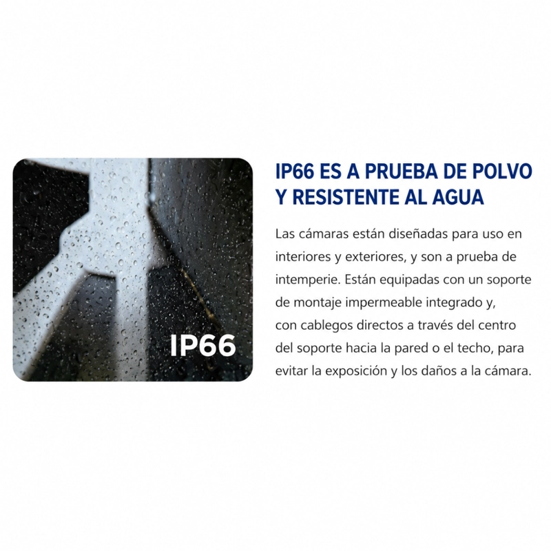 CAMARA SEGURIDAD EXTERIOR ALARMA WIFI DOBLE LENTE IP66 - 6