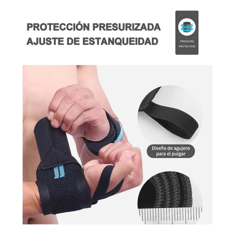 MUÑEQUERA DEPORTIVA ELASTICADA COMPRESION CROSSFIT GYM - 3