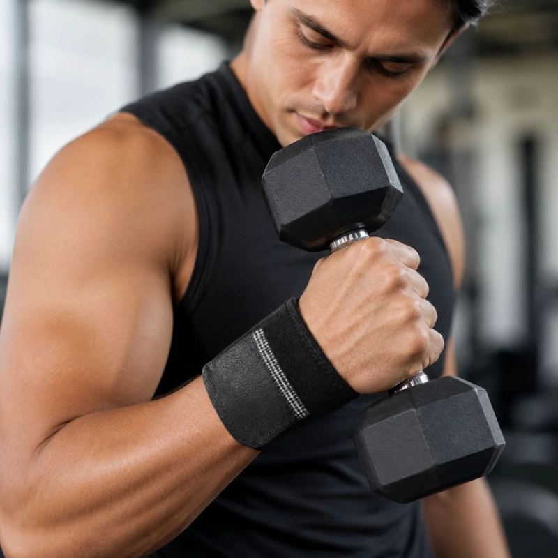 MUÑEQUERA DE NEOPRENO AJUSTABLE SOPORTE DEPORTIVO GYM - 4