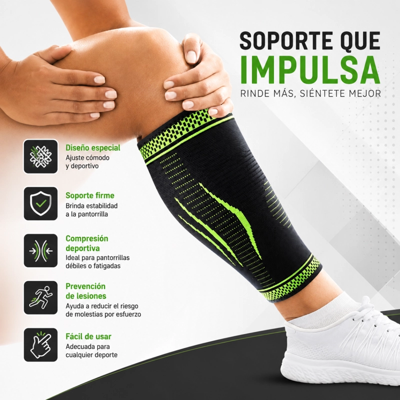 SOPORTE PANTORRILLA PANTORRILLERA COMPRESION DEPORTIVA 98720 - 2