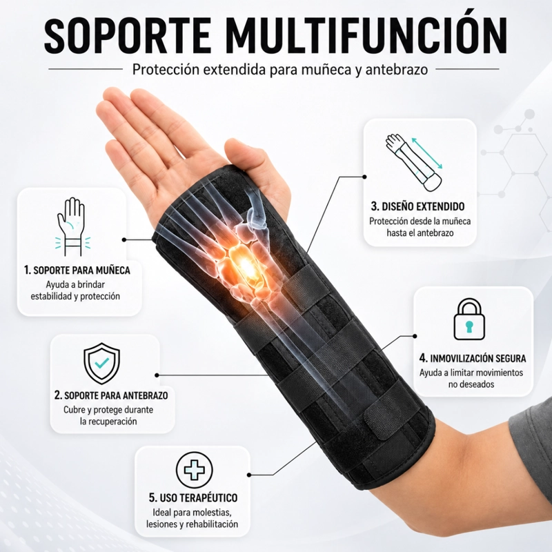 MUÑEQUERA FE RULA IZQUIERDA INMOVILIZADORA ORTOPEDICA 97163 - 4