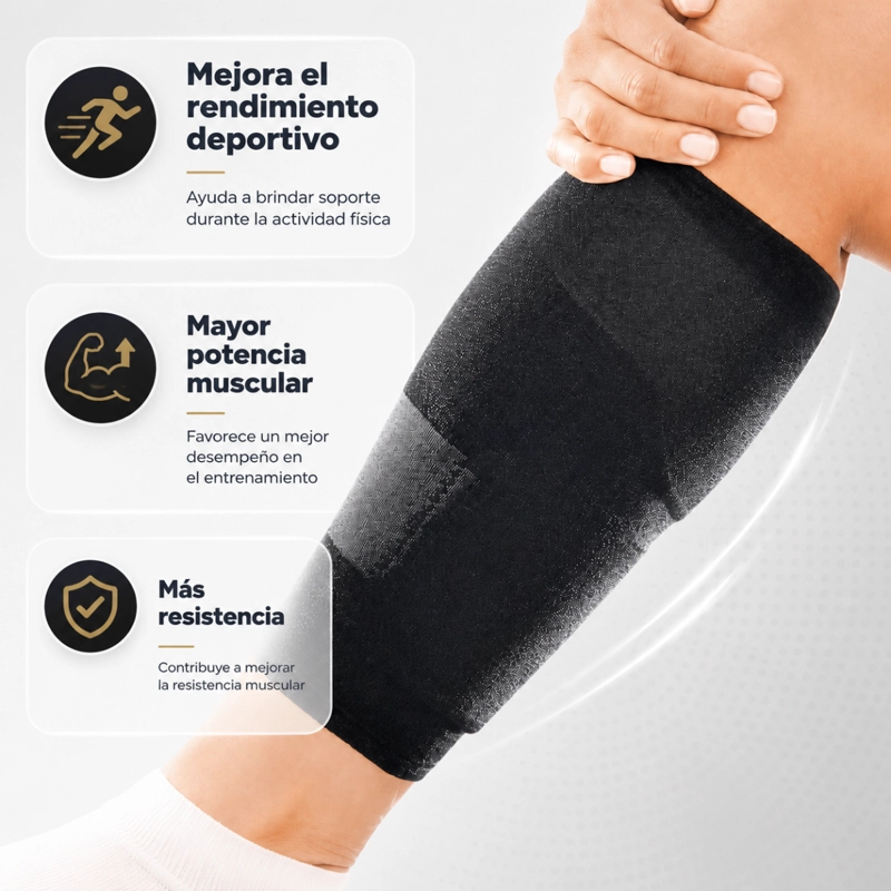 PANTORRILLERA ELASTICA COMPRESION SOPORTE DEPORTIVO 21785 - 2