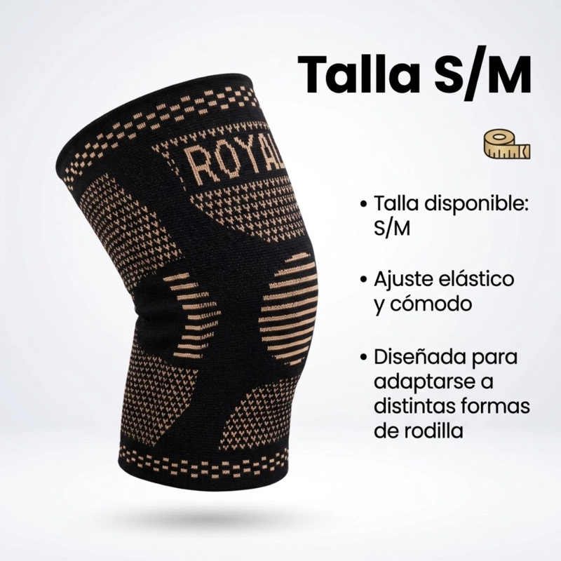 RODILLERA ELASTICA DE COMPRESION DEPORTIVA TALLA S/M - 4