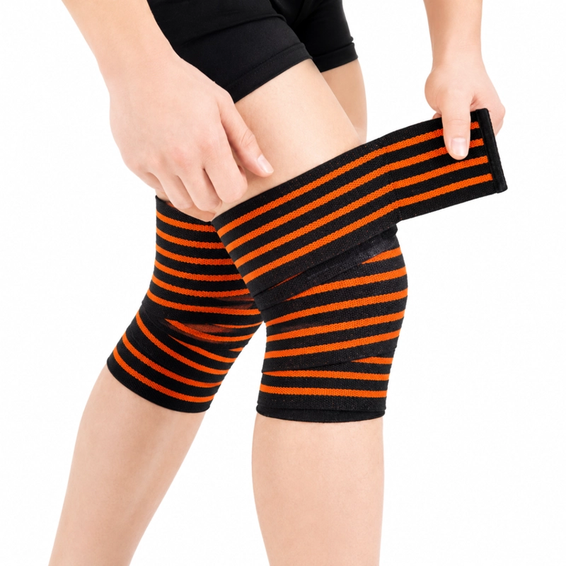 SOPORTE DE RODILLA COMPRESION CROSSFIT LEVANTAMIENTO 656 - 1