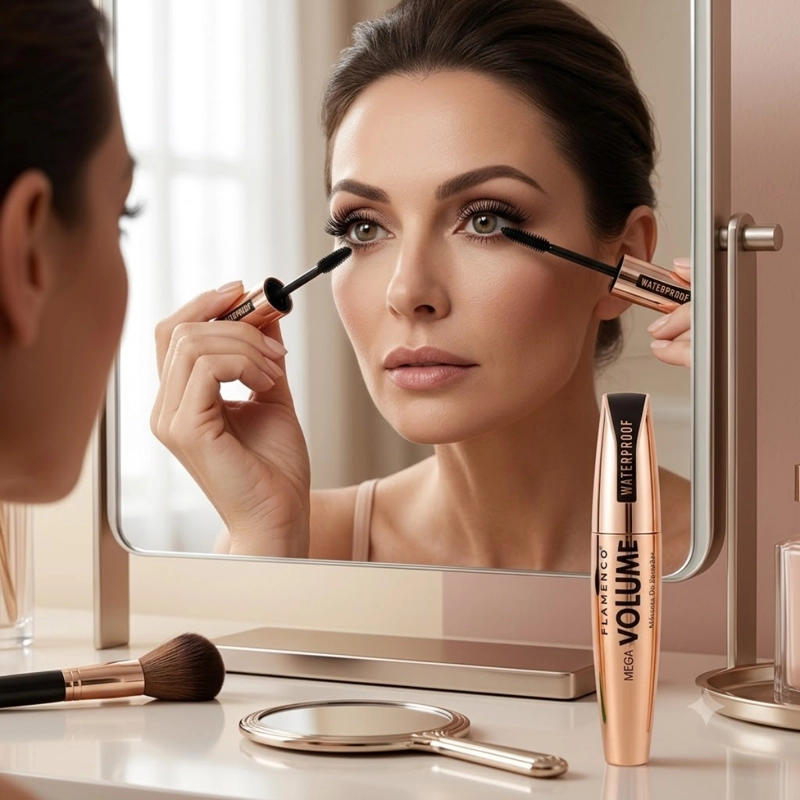 MASCARA DE PESTAÑAS FLAMENCO MEGA VOLUMEN WATERPROOF M02 - 5