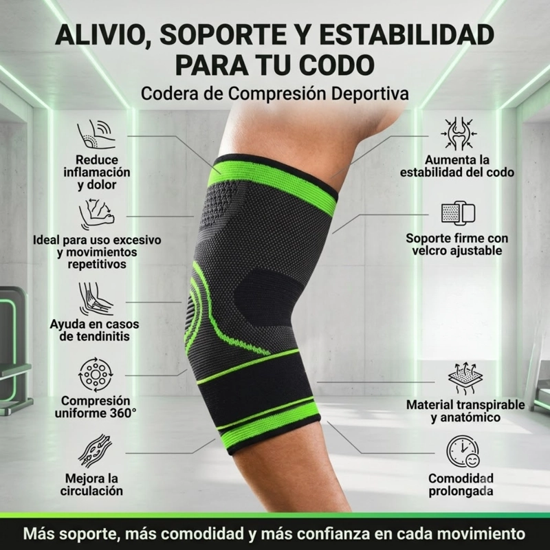 CODERA DE COMPRESION DEPORTIVA DEROYAL 98723 - 4