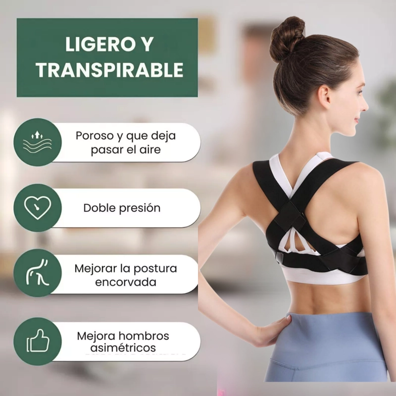 CORRECTOR DE POSTURA ESPALDA AJUSTABLE CORRECT BELT TALLA S - 6