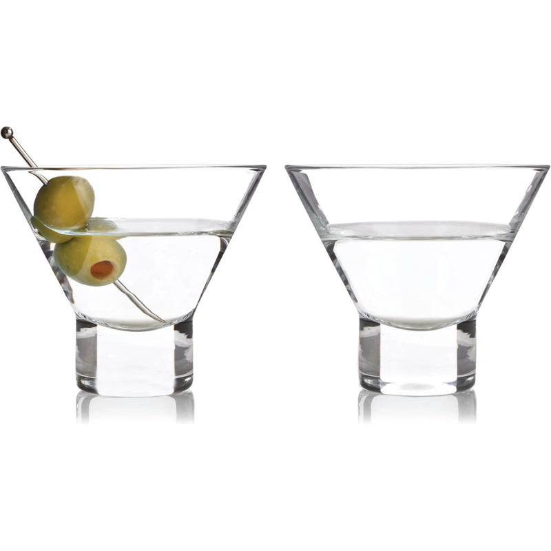 PACK 2 VASOS PARA MARTINI CRISTAL MARTINI SERVE COCTELERIA - 1