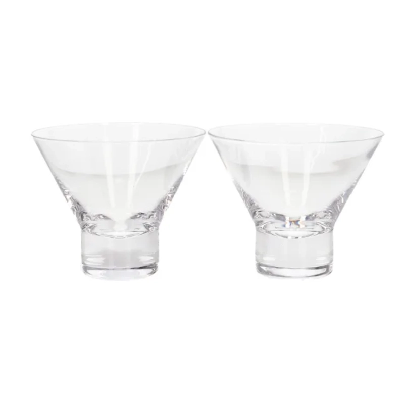 PACK 2 VASOS PARA MARTINI CRISTAL MARTINI SERVE COCTELERIA - 3