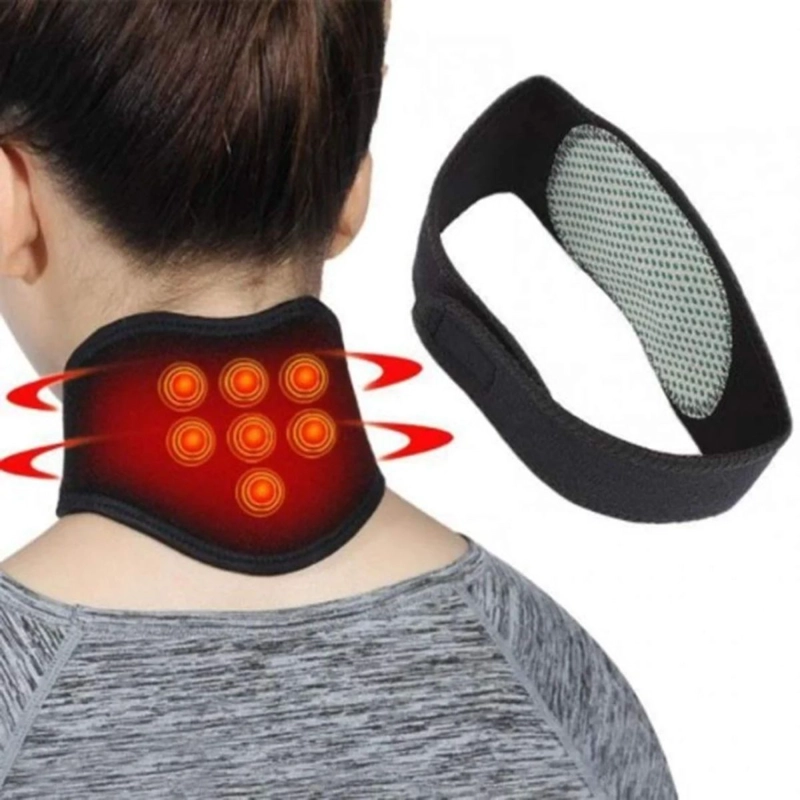 BANDA CUELLO CERVICAL TE RMICA CALOR CON IMANES - 4
