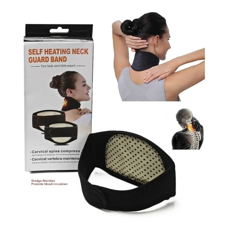 BANDA CUELLO CERVICAL TE RMICA CALOR CON IMANES - 6