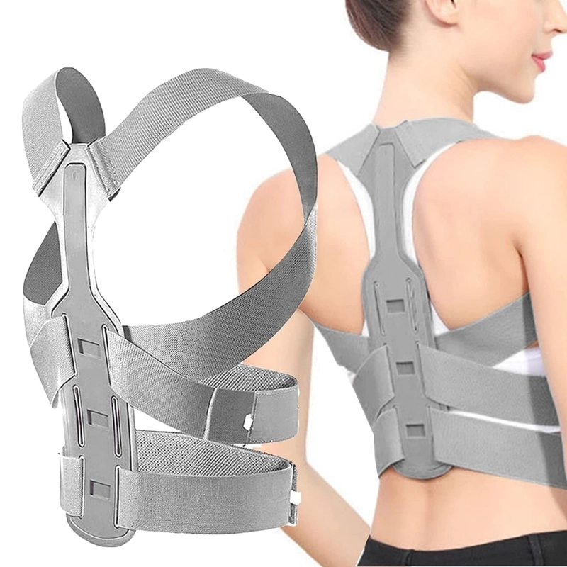 CORRECTOR DE POSTURA INVISIBLE SOPORTE ESPALDA HOMBROS GRIS TALLA XL - 1