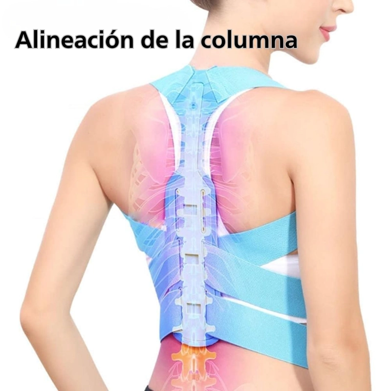 CORRECTOR DE POSTURA INVISIBLE SOPORTE ESPALDA HOMBROS GRIS TALLA XL - 4
