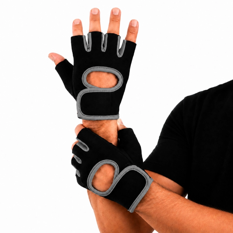 GUANTES DEPORTIVOS EJERCICIO CROSSFIT SIN DEDOS UNISEX - 1