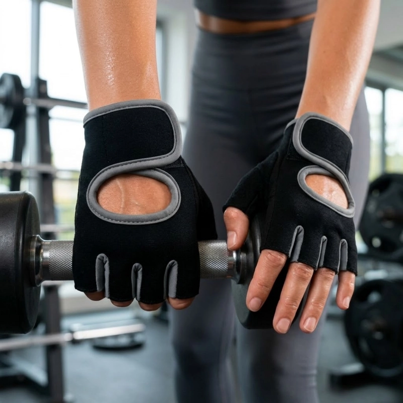 GUANTES DEPORTIVOS EJERCICIO CROSSFIT SIN DEDOS UNISEX - 7