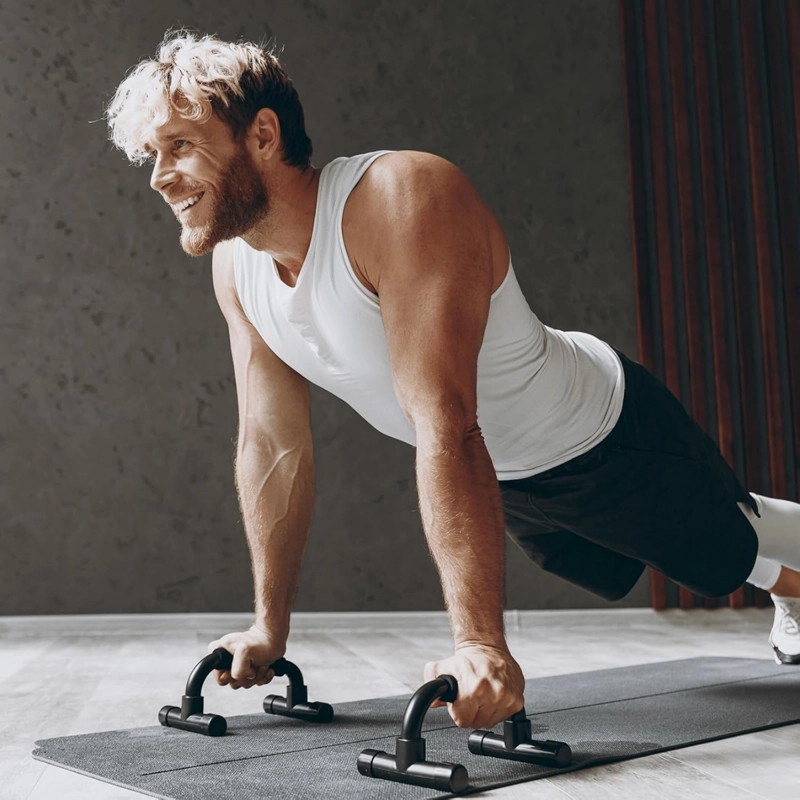 PACK 2 SOPORTES FLEXIONES PECHO PUSH UP STAND ANTIDESLIZANTE - 4