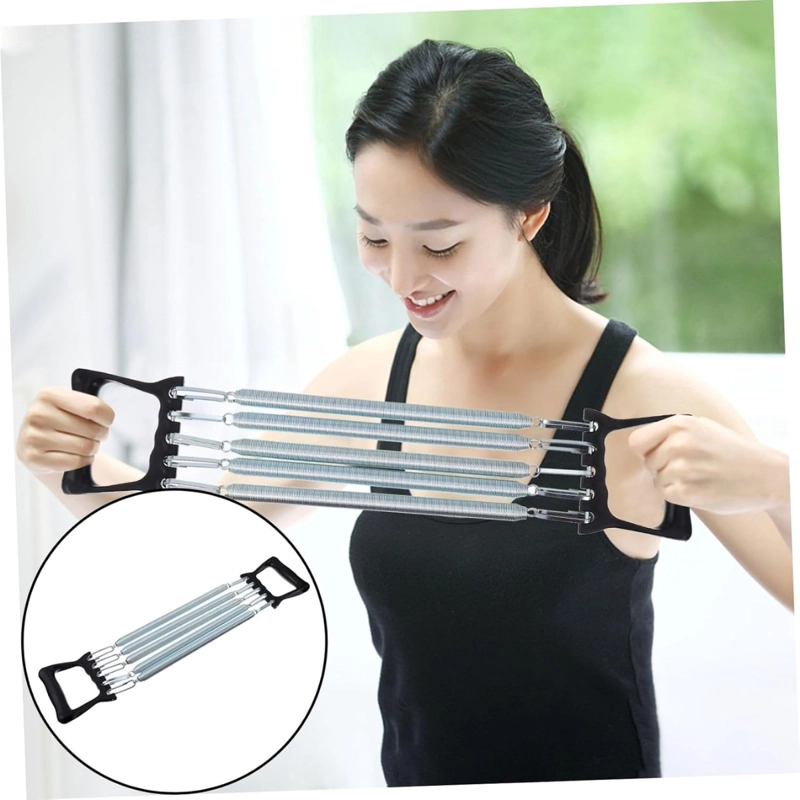 EJERCITADOR DE PECHO CHEST PULL 5 RESORTES ACERO - 6