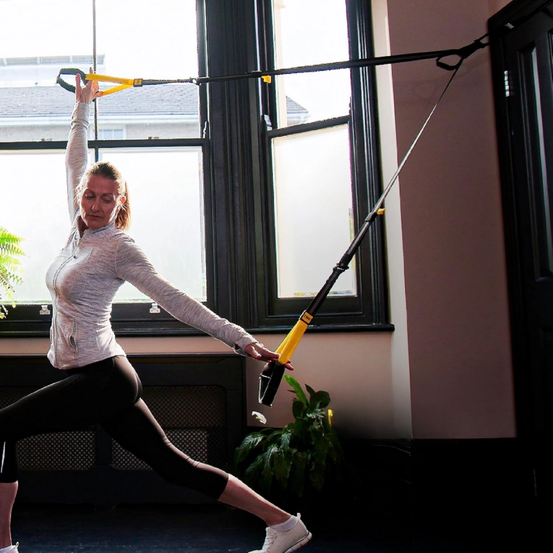 KIT ENTRENAMIENTO SUSPENSION CUERDA TRX GIMNASIO CASA - 6