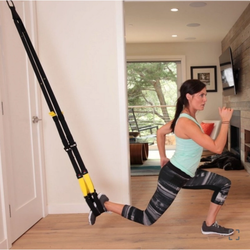 KIT ENTRENAMIENTO SUSPENSION CUERDA TRX GIMNASIO CASA - 7