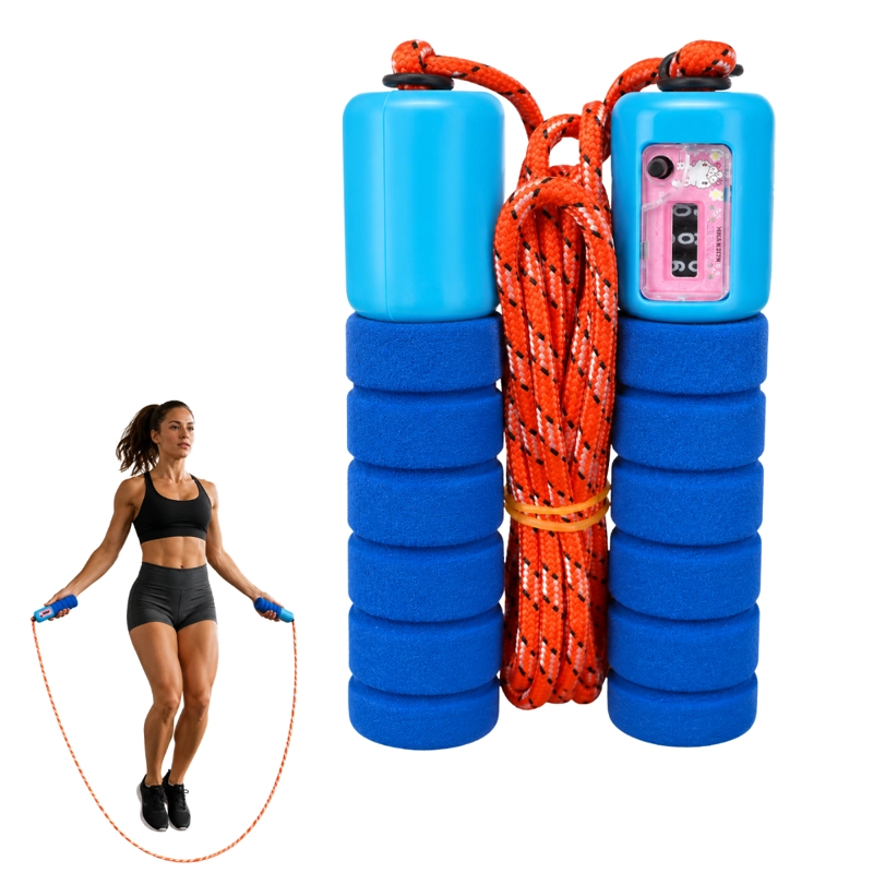 CUERDA PARA SALTAR CON CONTADOR Y MANGOS ERGONOMICOS COLORES - 1