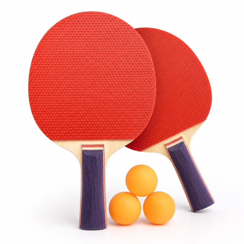 SET 2 PALETAS PING PONG CON 3 PELOTAS - 1