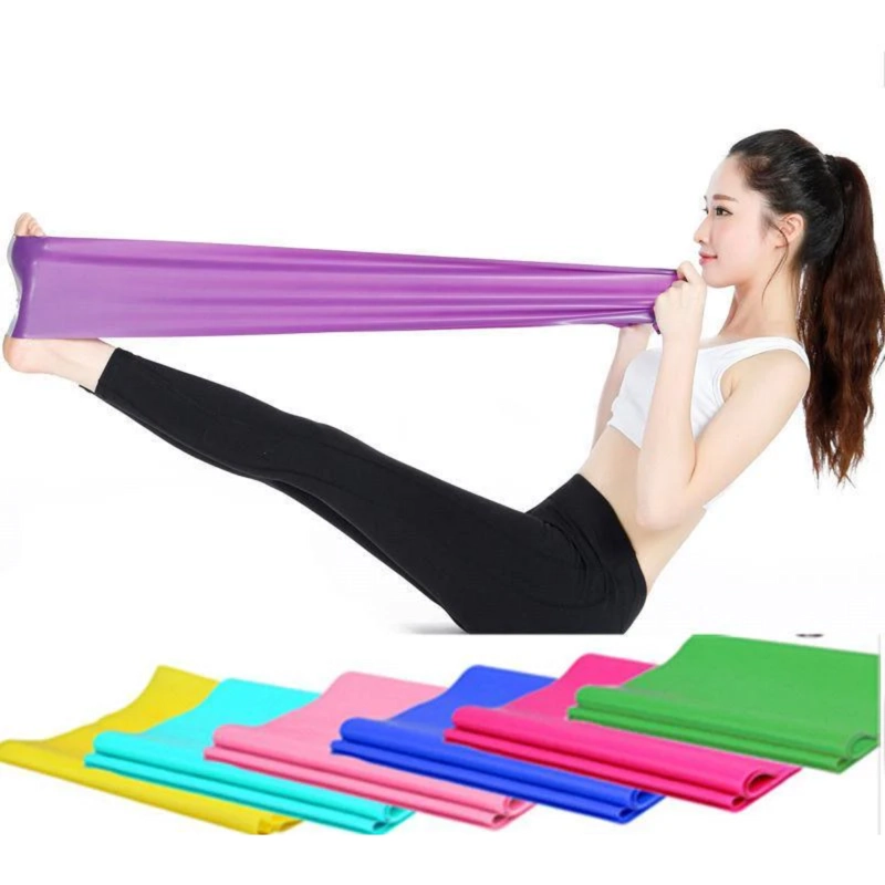 BANDA ELASTICA DE RESISTENCIA YOGA PILATES PARA ESTIRAMIENTO - 1