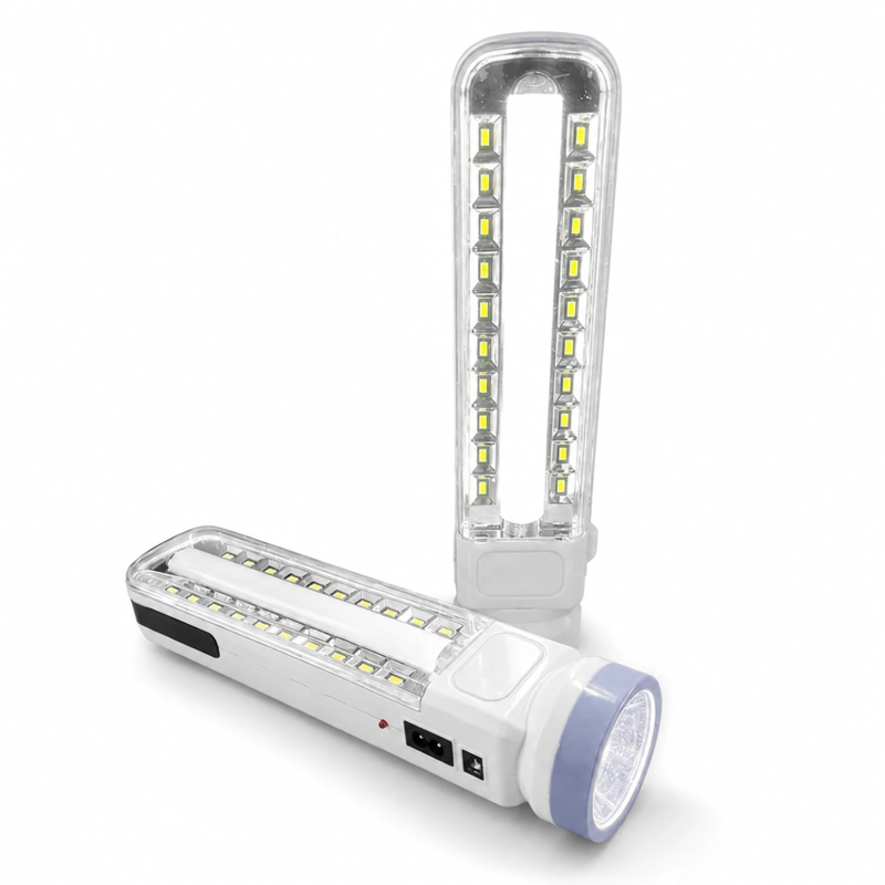 LINTERNA EMERGENCIA LED RECARGABLE A PILA 3 EN 1 - 1