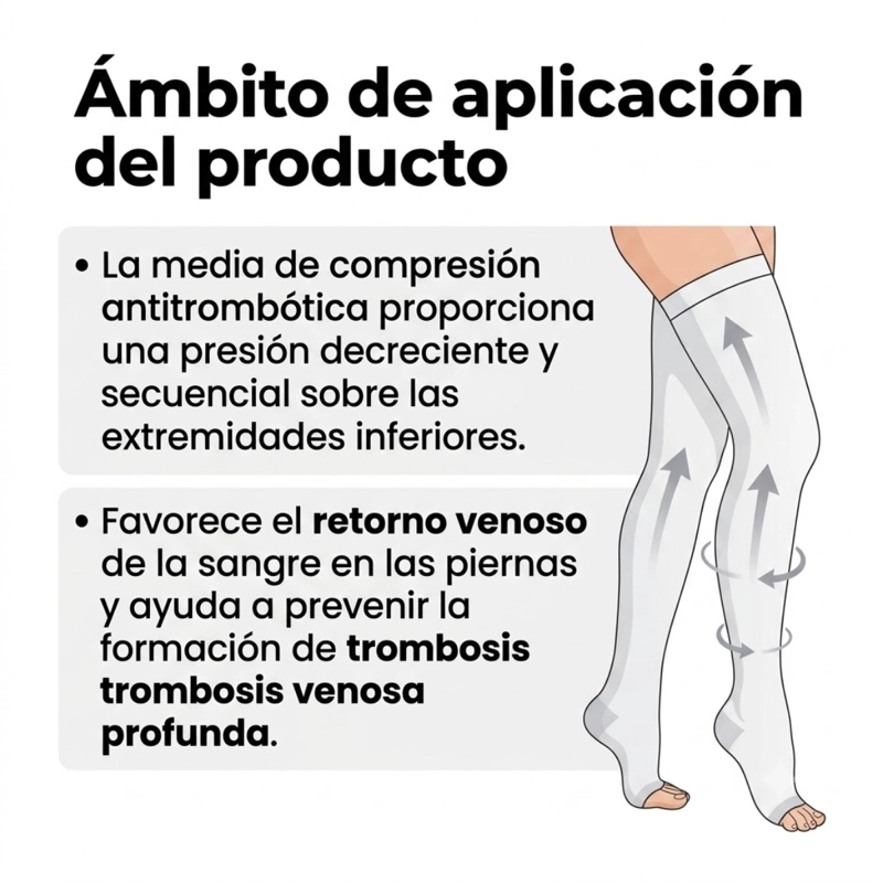 MEDIAS ANTIEMBOLICAS COMPRESION TROMBOSIS CIRUGIA TALLA M L XL - 6