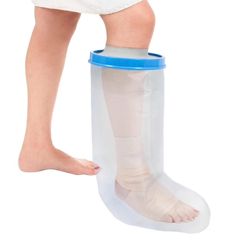 BOTA PROTECTOR IMPERMEABLE YESO Y VENDA DE PIERNA CORTA BAÑO - 1