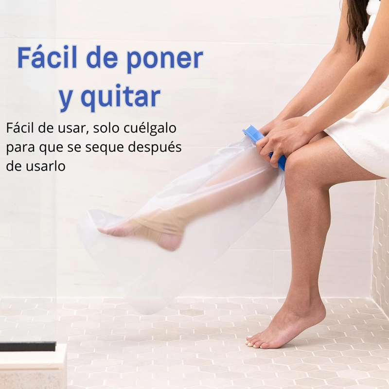 BOTA PROTECTOR IMPERMEABLE YESO Y VENDA DE PIERNA CORTA BAÑO - 3