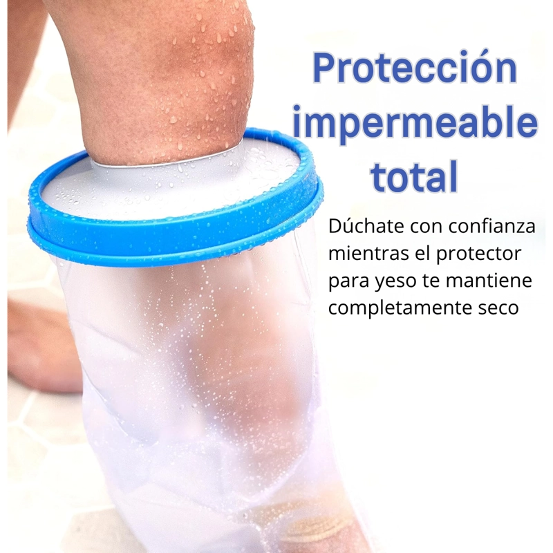 BOTA IMPERMEABLE PROTECTOR YESO Y VENDA PARA BAÑO PARA PIE - 4