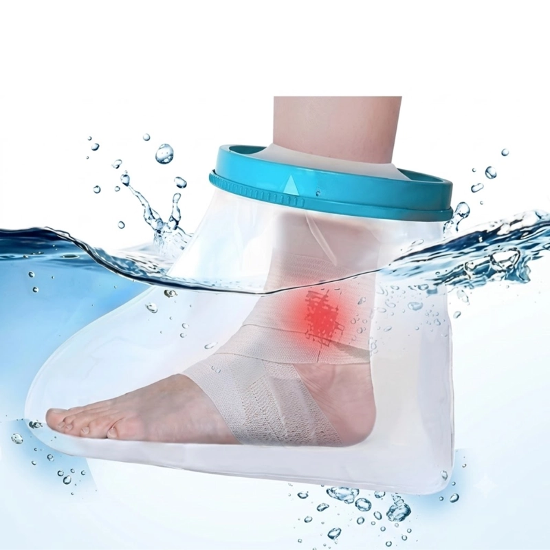 BOTA IMPERMEABLE PROTECTOR YESO Y VENDA PARA BAÑO PARA PIE - 6