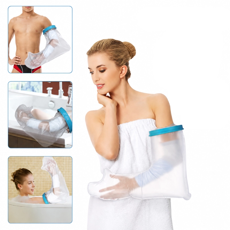 MANGA IMPERMEABLE PROTECTOR DE YESO VENDA BRAZO COMPLETO - 5