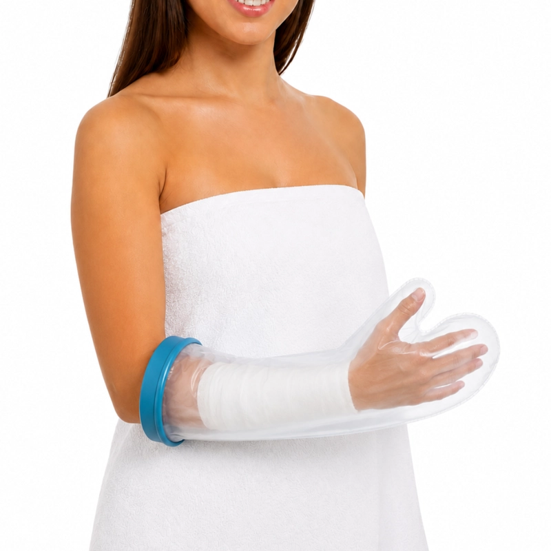 PROTECTOR IMPERMEABLE PARA YESO Y VENDA MEDIO BRAZO Y ANTEBRAZO - 1