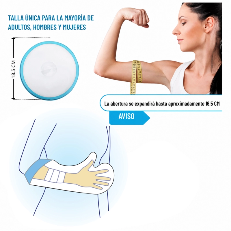 PROTECTOR IMPERMEABLE PARA YESO Y VENDA MEDIO BRAZO Y ANTEBRAZO - 5