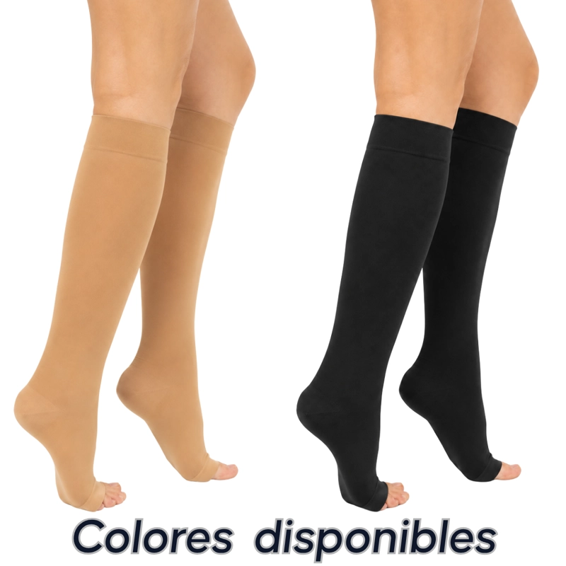 MEDIAS LARGAS COMPRESION GRADUADA PARA CIRCULACION Y VARICES TALLA M L XL - 3