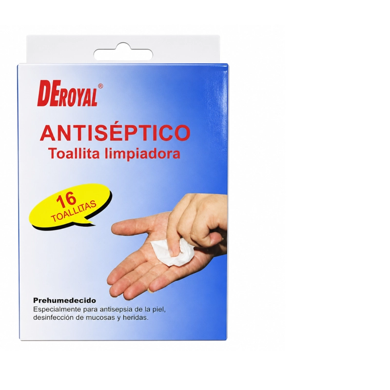 PACK 48 TOALLITAS HUMEDAS DESINFECTANTES ANTISE PTICAS HERIDA - 6