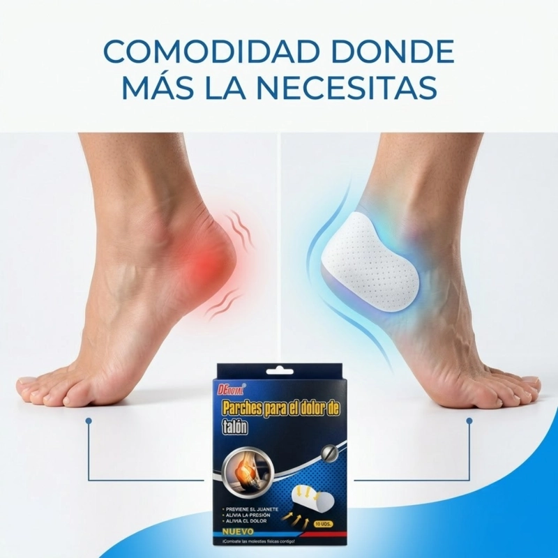 PACK 20 PARCHES DOLOR DE TALON ALIVIA PRESION Y FASCITIS - 3