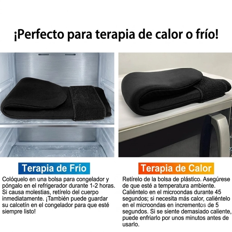 MEDIA COMPRESION GEL TERAPIA FRIO CALOR PARA PIE TOBILLO - 4
