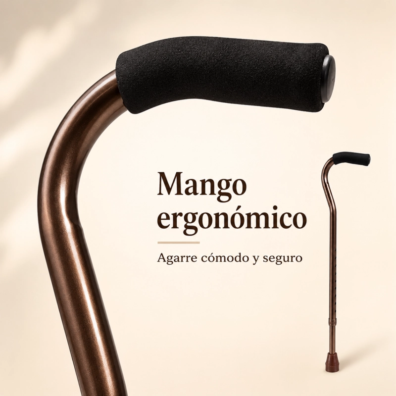 BASTON ORTOPE DICO ALUMINIO AJUSTABLE MANGO ERGONOMICO MARRON - 3